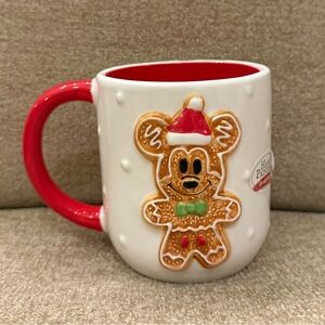 Gingerbread Mickey Mouse Christmas Mug Holidays Disney Brand New Viral